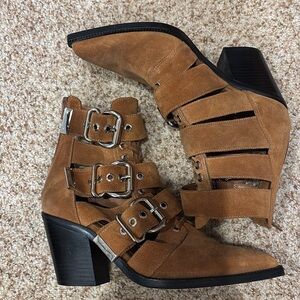 Jeffrey Campbell suede booties